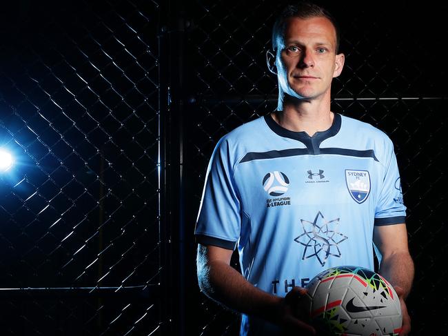 SYDNEY, AUSTRALIA - OCTOBER 08: Alex Wilkinson of Sydney FC poses during the A-League 2019-20 A-League season launch at Max Watts on October 08, 2019 in Sydney, Australia. (Photo by Matt King/Getty Images)