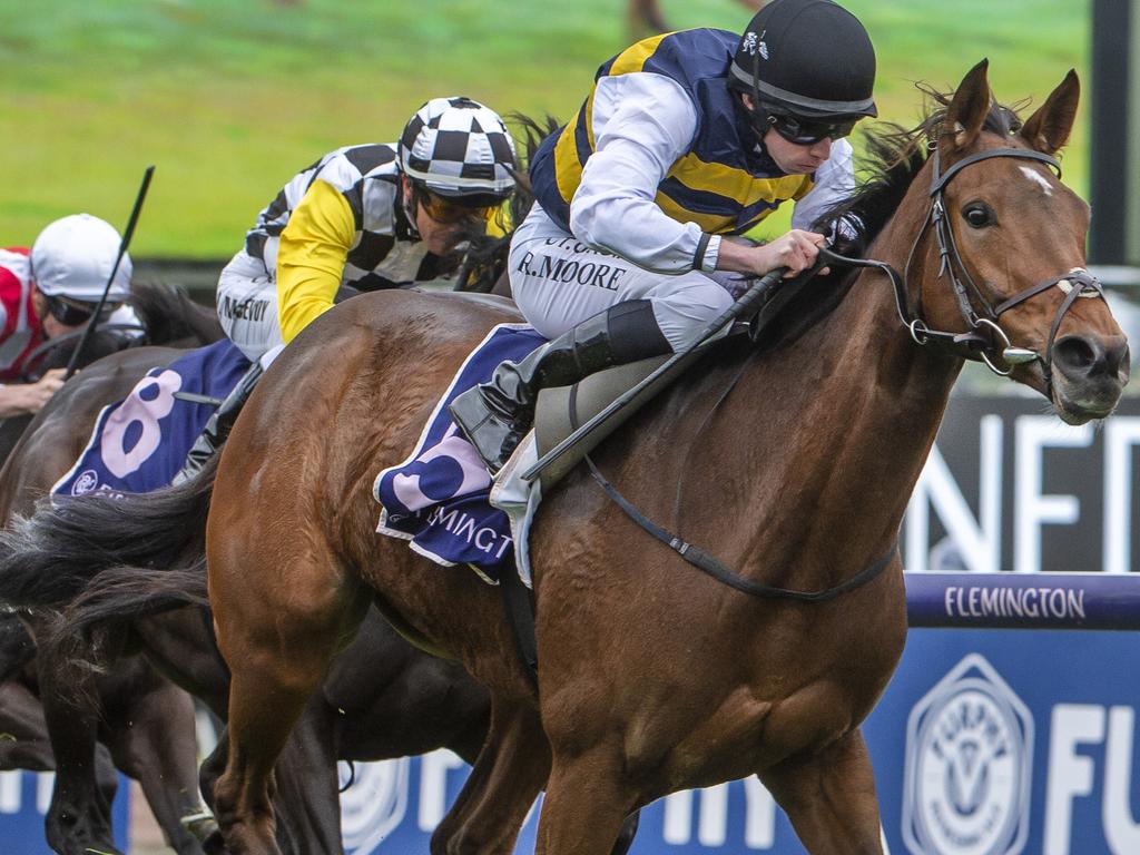 True Self takes out the Queen Elizabeth Stakes. Picture Jay Town