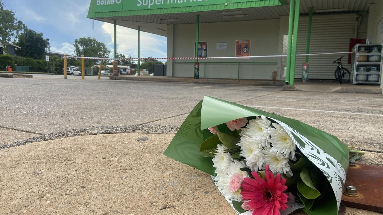 Flowers were left at the scene where an 11-year-old boy was tragically killed in the carpark of the Moulden Supermarket.