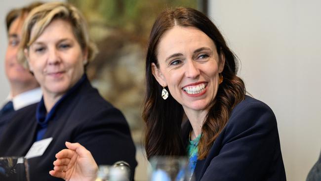 New Zealand Prime Minister Jacinda Ardern speaks at the New Zealand Trade and Enterprise Investment Lunch at Morgan Stanley in Sydney earlier this year. Picture: Getty Images