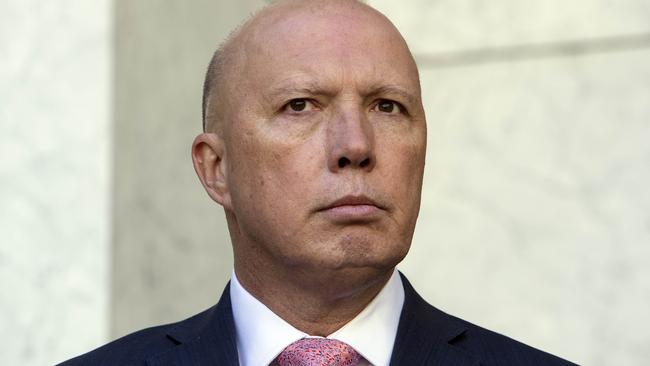 Home Affairs Minister Peter Dutton says Queensland’s hardline stance on borders is ’an outrage’. Picture: NCA NewsWire /Gary Ramage