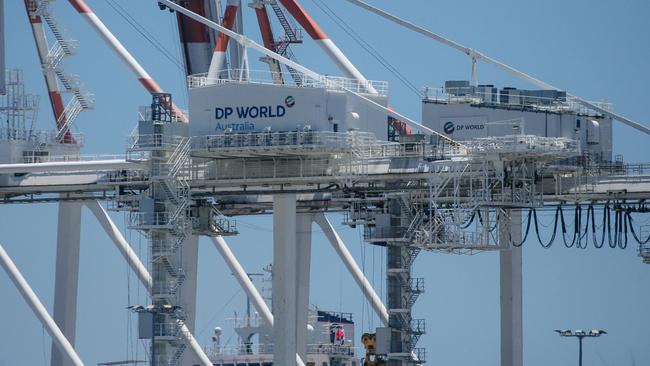 DP World estimates the delays have cost the nation $84m per day. Picture: Glenn Campbell/NCA NewsWire