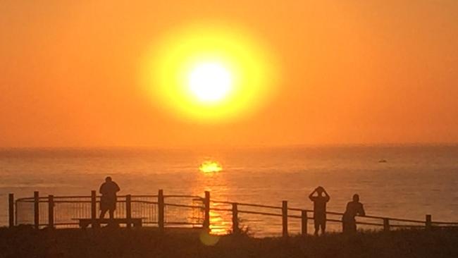 Things already heating up in Cronulla early Sunday morning. Picture: Kristi Miller.