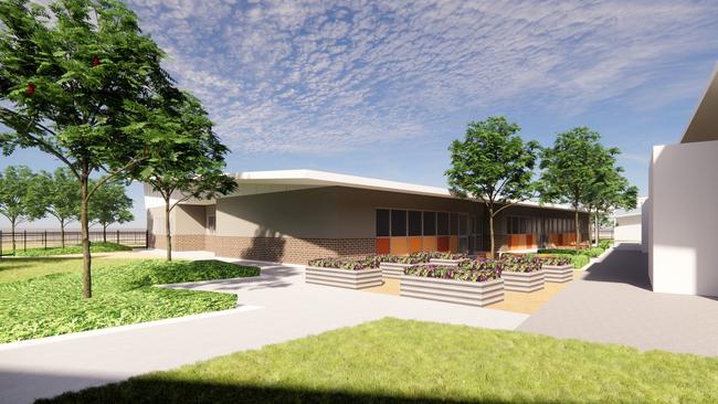 An artist's impression of part of the $2.6 million redevelopment of Mark Oliphant College, Munno Para West, designed by architects Grieve Gillett Andersen. Picture: Education Dept