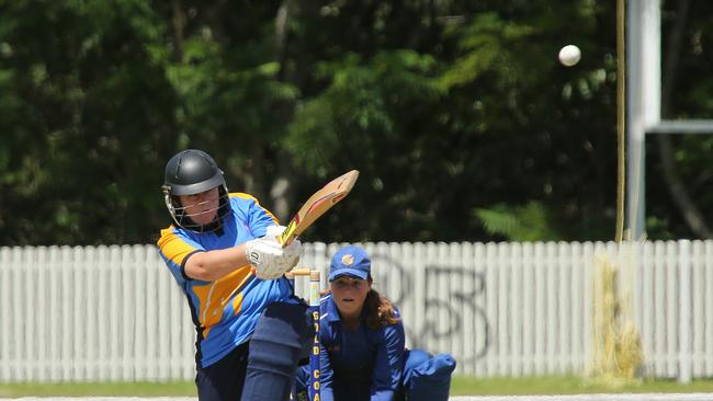 Gold Coast Dolphins’ Rebecca Helvort in the Katherine Raymont Shield. Picture: Mike Batterham