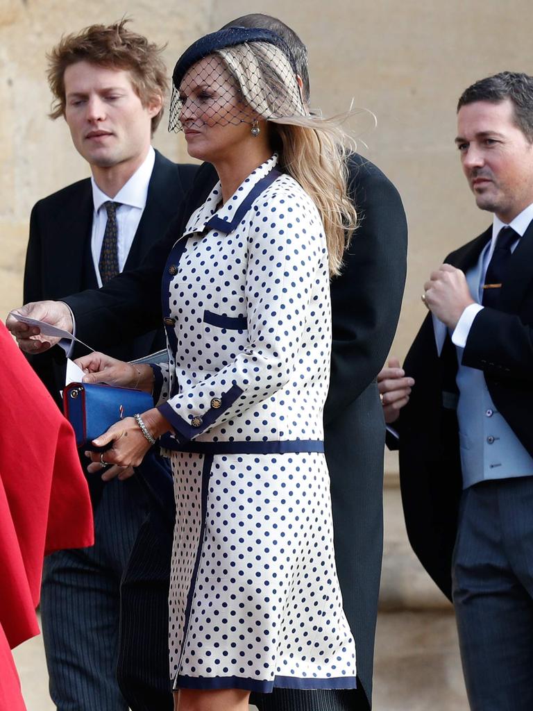 Kate Moss looked uncharacteristically demure. Photo: Adrian Dennis/Pool/AFP