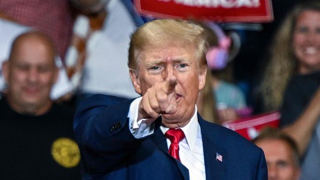 A Trump spokesman later on Saturday said the former president hasn’t been notified that he will be arrested and charged. Picture: AFP