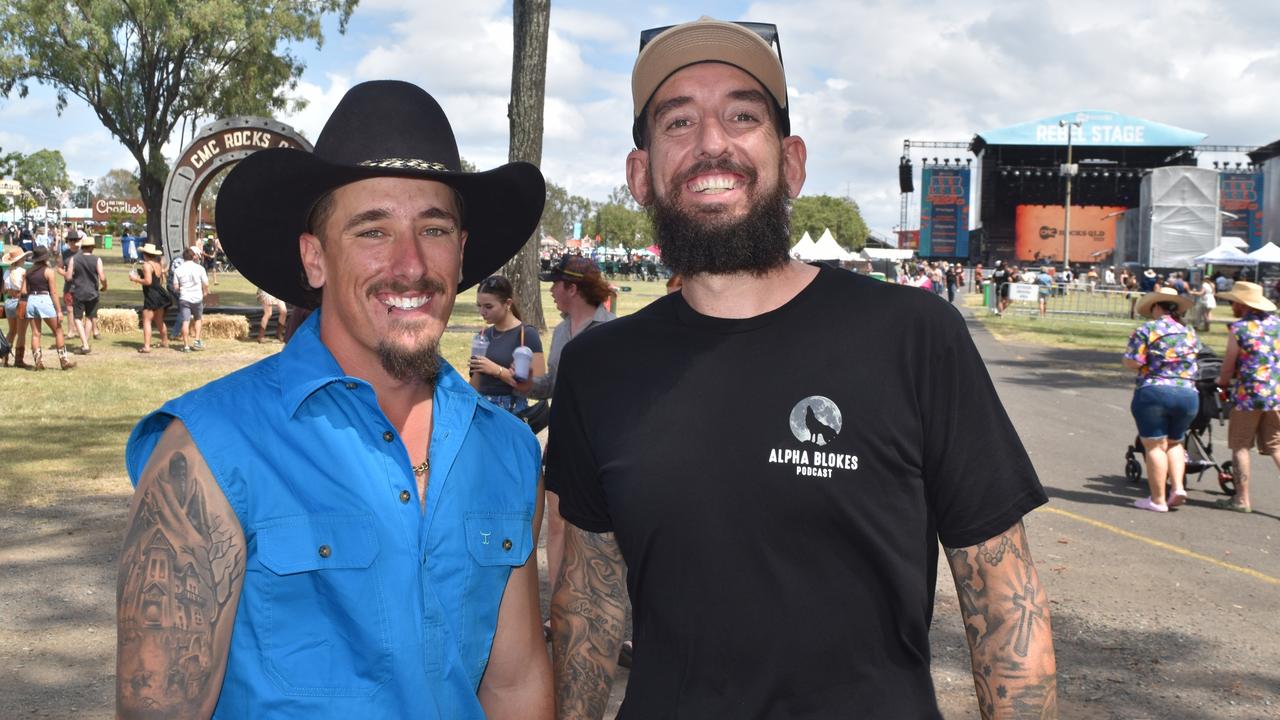 Sam Pisani and Tristan Webster at CMC Rocks 2024. Picture: Aaron Goodwin