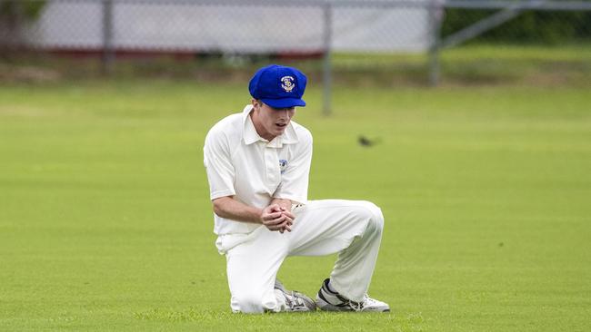 Darcy Lewis from Marist takes a catch.(AAP Image/Richard Walker)