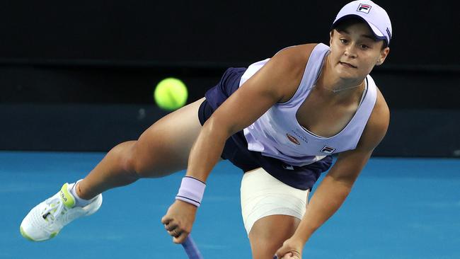 Ash Barty’s Australian Open ended in the quarterfinals. Picture: Michael Klein