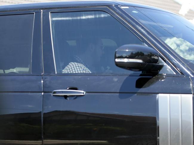 Salim Mehajer photographed talking on his mobile phone while driving on Friday.