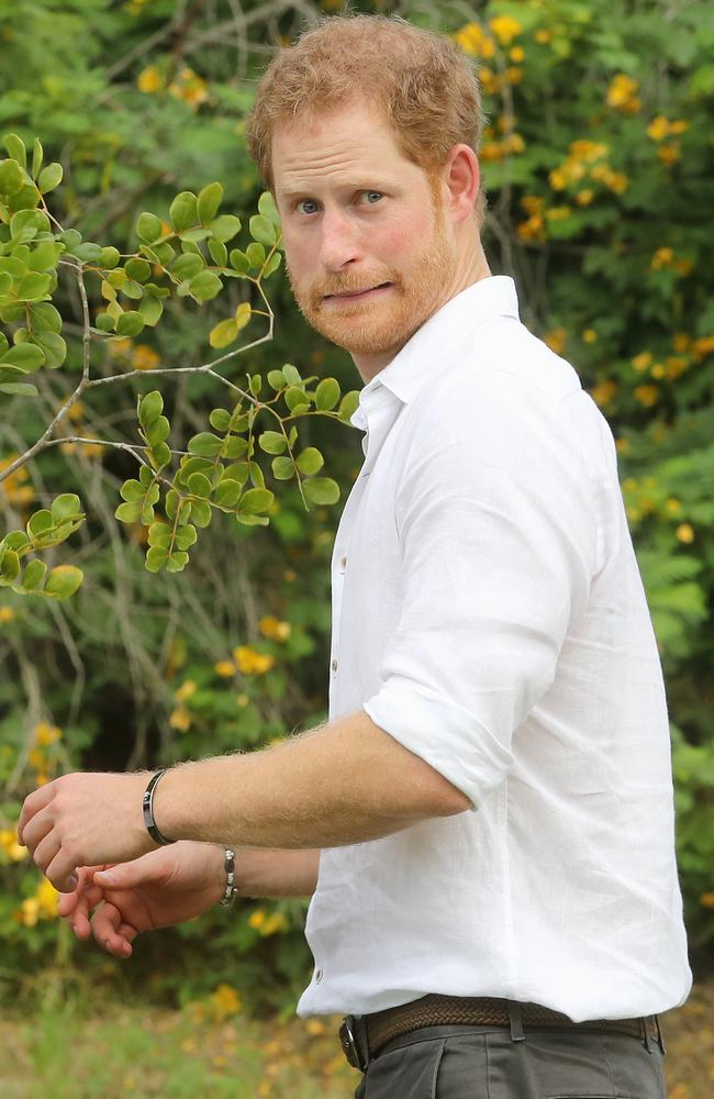 This might have been the face he wanted to pull when faced with the ribbing. He’s pictured here on November 22, 2016 in St John's, Antigua and Barbuda. Picture: Chris Jackson/Getty Images