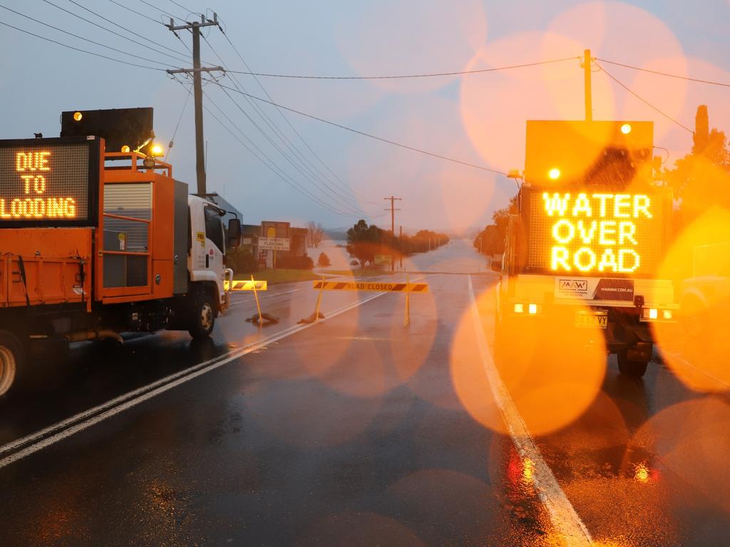 Flooding picture near the town of Wauchope on the Mid North Coast. Picture: Facebook/Eric Busch