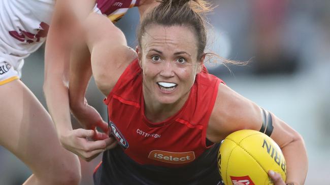 Daisy Pearce inspired the Dees to victory. Picture: AAP