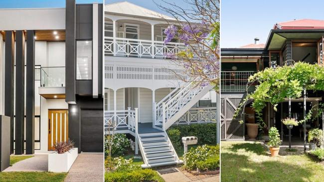 Houses listed for sale in some of Brisbane's peaking suburbs