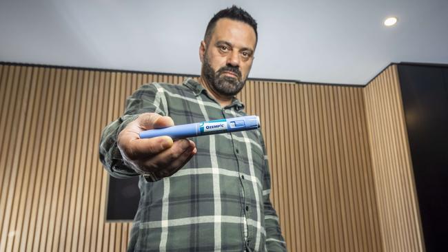 Robert Bekhazi, who uses Ozempic for his type 2 diabetes, said he is extremely concerned about the black market sales of the product. Picture: Wayne Taylor