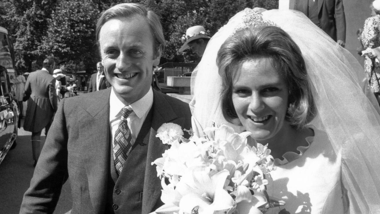 Camilla had been previously married to Captain Andrew Parker Bowles. Pictured outside the Guards' Chapel on their wedding day on July 4 1973. Photo: Frank Barratt