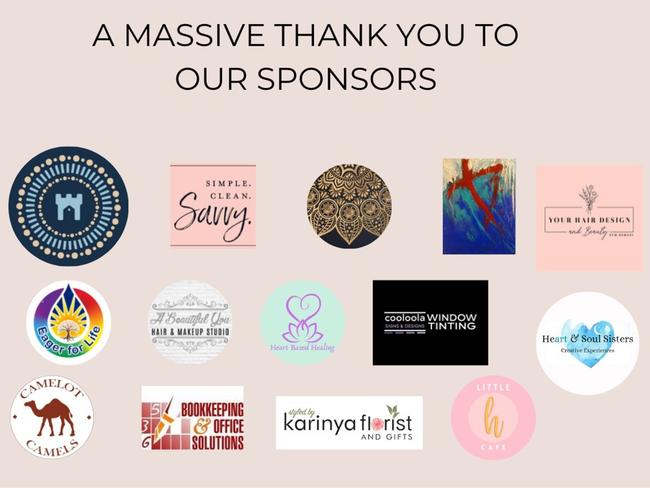 Sponsors for Women in Business awards night for 2022.