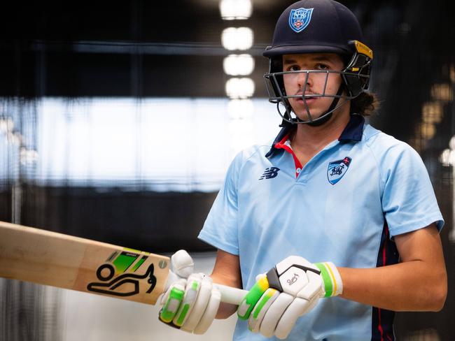 Teen young gun Sam Konstas at training on Friday morning for his upcoming Sheffield Shield match. he will be playing alongside superstars like Steve Smith.Photo: Tom Parrish