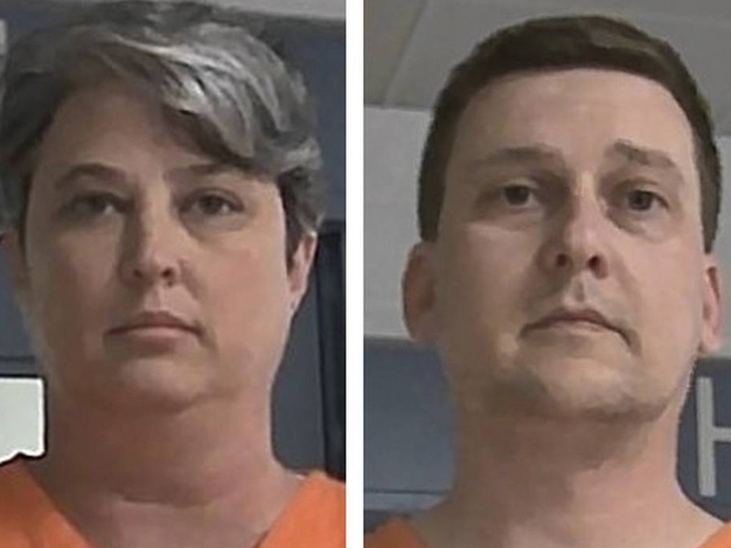 Booking photos of Diana and Jonathan Toebbe after they were arrested last year. Picture: West Virginia Regional Jail and Correctional Facility Authority