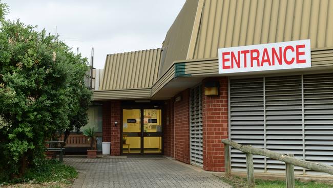 The entrance to the Oakden aged-care home that has been shut down. Picture: Mark Brake