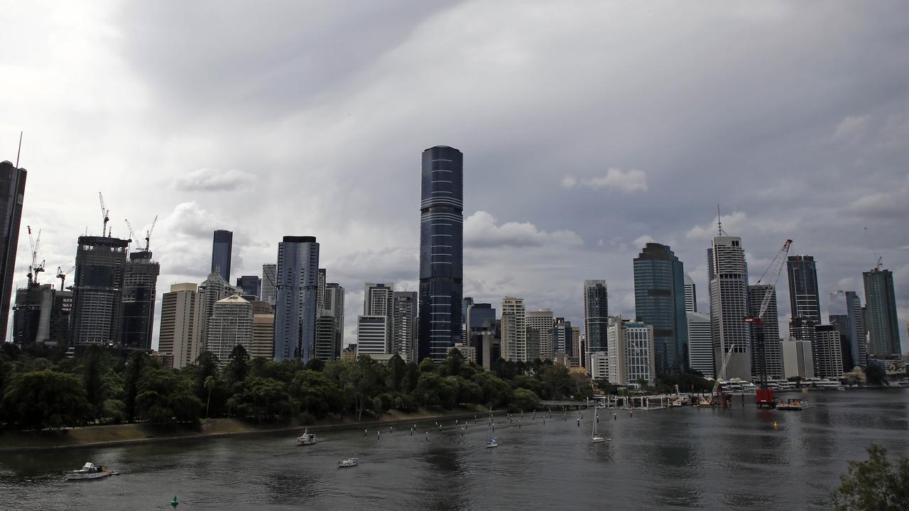 Queensland braces for wild weather, with ex-Tropical Cyclone Gabrielle downgraded on Sunday morning. Picture: NCA NewsWire / Tertius Pickard