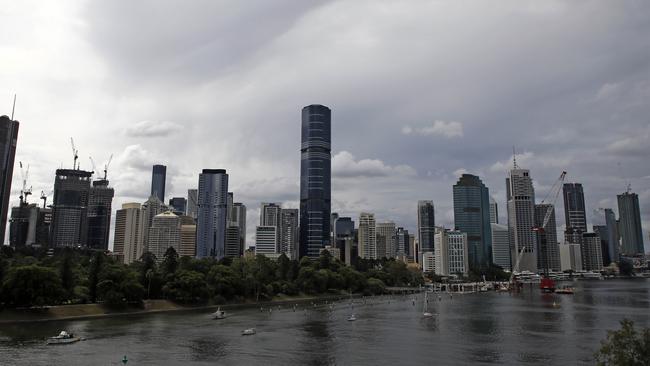 Queensland braces for wild weather, with ex-Tropical Cyclone Gabrielle downgraded on Sunday morning. Picture: NCA NewsWire / Tertius Pickard