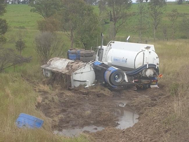 Truck crash near Cobargo. March 17, 2022.