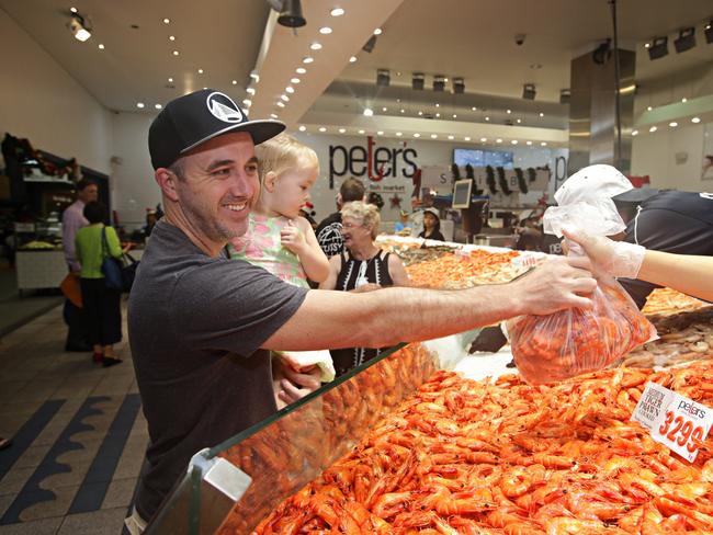 Aussies will gorge on seafood this Christmas. Picture: Adam Yip