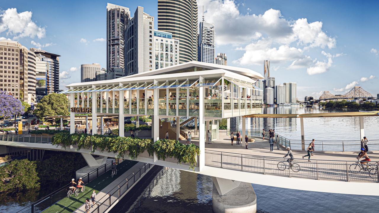 Artist impression of one of the eateries. Image: Brisbane City Council.