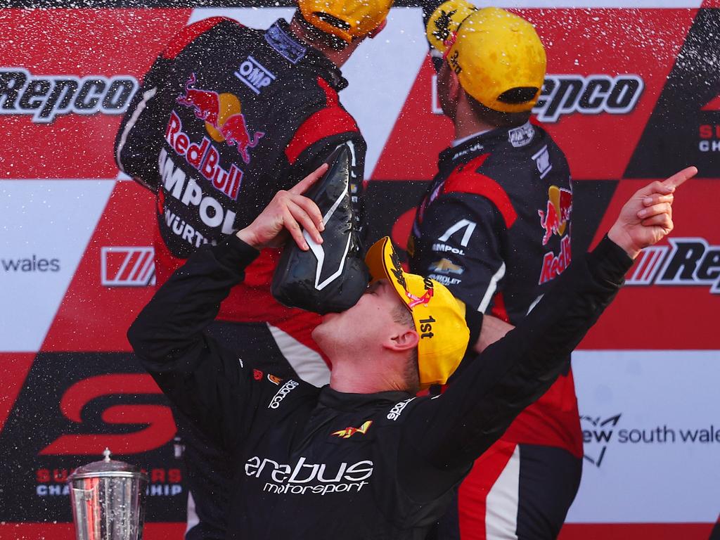 It was Todd Hazelwood’s first win in Supercars. Picture: Getty Images