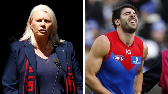 Kate Roffey and Christian Petracca. Photos: Getty Images/News Corp