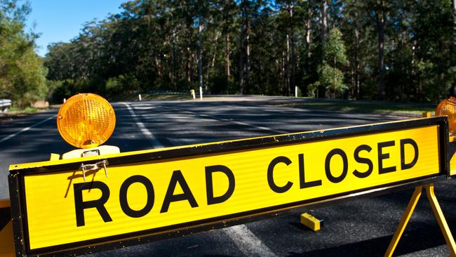 Naughtons Gap Rd will be closed for at least three months. ​