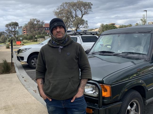 Homeless man David Kadir says he’d rather sleep rough than in share houses in the Frankston region. Photo: Suzan Delibasic