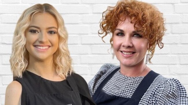 Best of Bundaberg Hairdressers for 2023, Claire Mallows (left) and Kala Duffy (right).