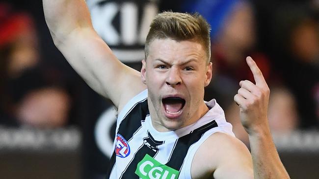 Jordan De Goey has kicked four goals or more in five games this season. Picture: Getty Images