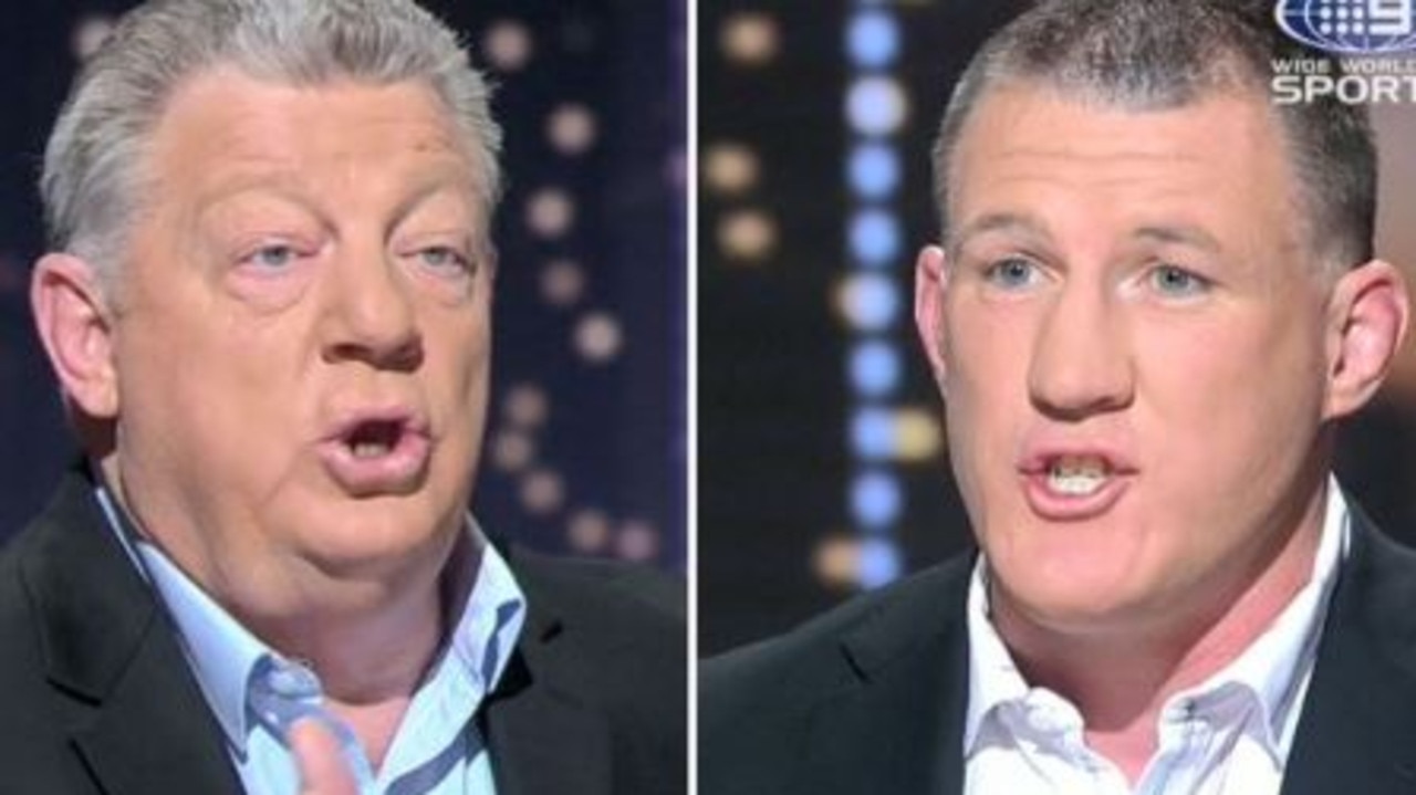 Phil Gould and Paul Gallen clash over Sam Burgess.