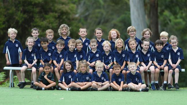 All kindy students together at Erina Heights Public School. Picture: Sue Graham