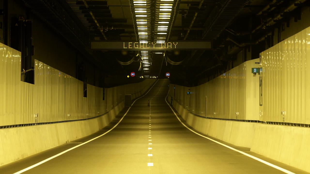 Inside the Legacy Way Tunnel. Picture: Mark Calleja