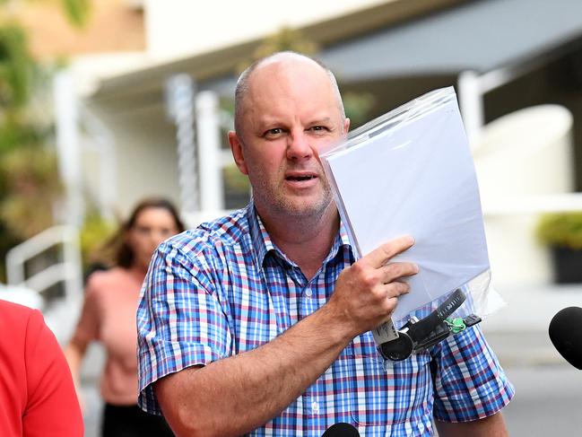 Doctor John Ullman leaves the police watch house in Brisbane on Wednesday. Picture: NCA NewsWire / Dan Peled