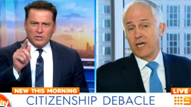 Minister Malcolm Turnbull fired up at Stefanovic, biting back at taunts the leader was “waffling”.