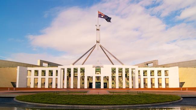 Parliament House in Canberra, Australia.