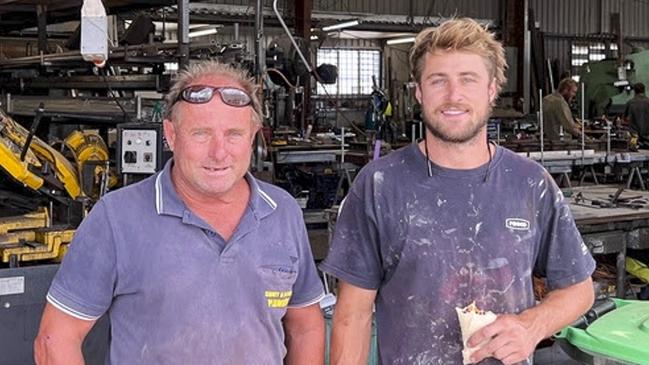 Andrew Sidney with son Taylor Sidney (great-great-grandson of founder Norman Sidney).