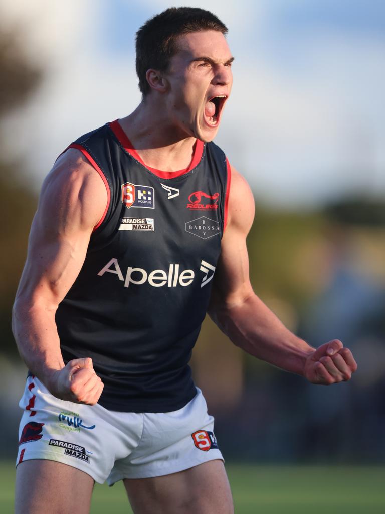 Nick Lowden in action for Norwood Football Club. Picture: Cory Sutton