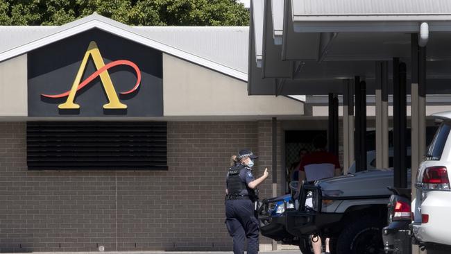 Athena Motel Apartments in James St Toowoomba where a man escaped hotel quarantine.