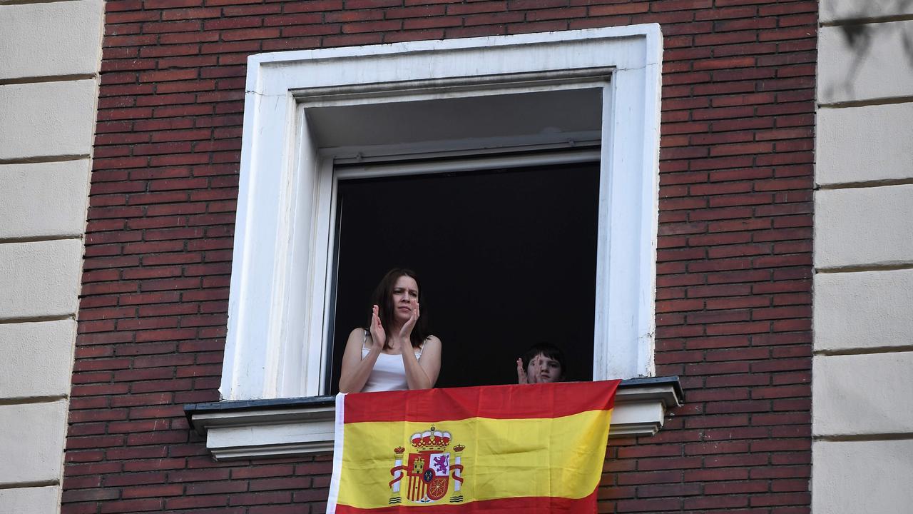 Spanish children have been forced to stay inside. Picture: Pierre-Philippe Marcou/AFP