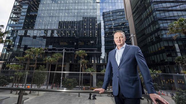 David Borger near Western Sydney University’s Parramatta CBD campus. Picture: Matthew Vasilescu