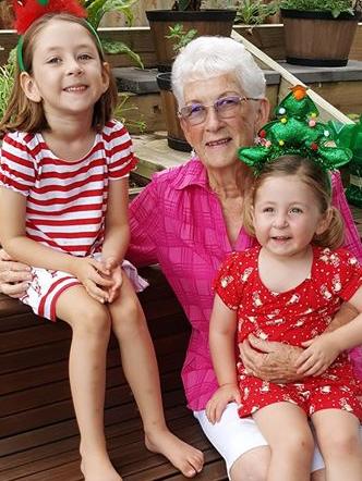 Sophie and Ava Liddicoat love spending time with their Grandma Betty Liddicoat. <br/>Photo: Michelle Liddicoat