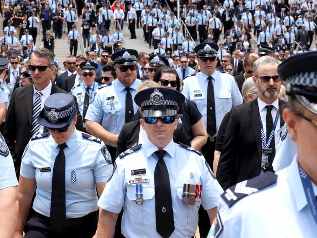 Attend the  memorial service with full police honours for our fallen colleagues Constable Rachel McCrow and Constable Matthew Arnold, Brisbane Entertainment Centre, Boondall, on Wednesday 21st December 2022 - Photo Steve Pohlner