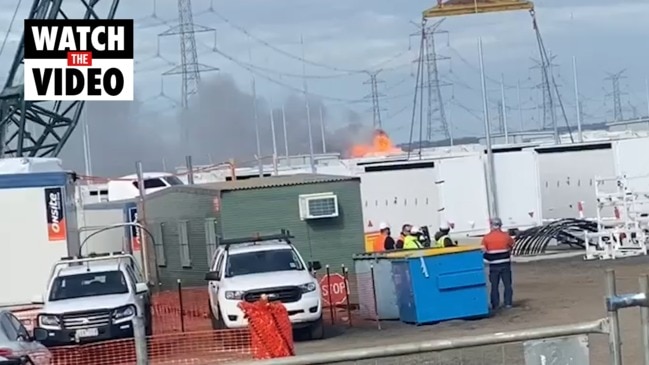 Fire at Moorabool power station